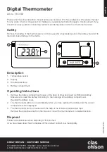 Предварительный просмотр 1 страницы Clas Ohlson 36-3392 Instruction Manual