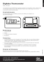 Предварительный просмотр 5 страницы Clas Ohlson 36-3392 Instruction Manual