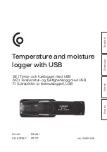 Preview for 1 page of Clas Ohlson 36-4208-1 Instruction Manual