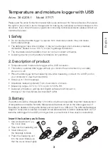 Preview for 3 page of Clas Ohlson 36-4208-1 Instruction Manual