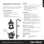 Preview for 2 page of Clas Ohlson 36-4520 Manual