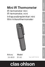 Preview for 1 page of Clas Ohlson 36-6891 Manual