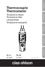 Preview for 1 page of Clas Ohlson 36-6895 Manual