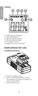 Предварительный просмотр 4 страницы Clas Ohlson 36-7744 Manual