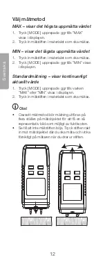 Предварительный просмотр 12 страницы Clas Ohlson 36-7744 Manual