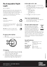 Preview for 1 page of Clas Ohlson 36-8217 Instructions For Use