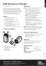 Preview for 1 page of Clas Ohlson 38-4518 Manual