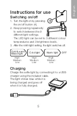 Предварительный просмотр 5 страницы Clas Ohlson 38-8626 Instruction Manual