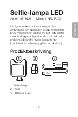 Предварительный просмотр 7 страницы Clas Ohlson 38-8626 Instruction Manual