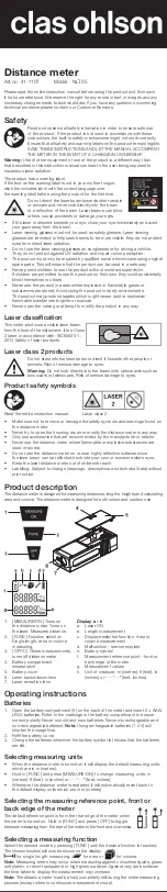 Clas Ohlson 41-1107 User Manual предпросмотр