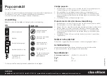 Preview for 2 page of Clas Ohlson 44-1623 Manual