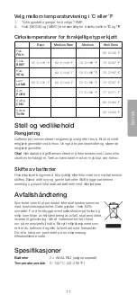 Предварительный просмотр 11 страницы Clas Ohlson 44-2347 Instruction Manual