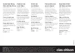 Предварительный просмотр 1 страницы Clas Ohlson 44-3778-1 Instruction Manual