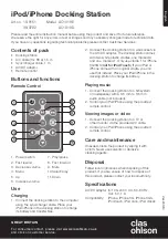 Clas Ohlson AC1018E Instruction Manual предпросмотр