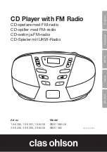 Clas Ohlson BBX118B Instruction Manual предпросмотр