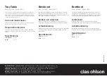 Предварительный просмотр 1 страницы Clas Ohlson BFT-2 Quick Start Manual