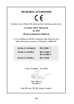 Preview for 43 page of Clas Ohlson BINATONE BB 3200 User Manual