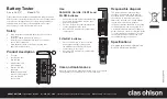 Предварительный просмотр 1 страницы Clas Ohlson BT22 Manual