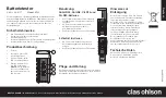 Предварительный просмотр 5 страницы Clas Ohlson BT22 Manual