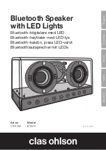 Предварительный просмотр 1 страницы Clas Ohlson BT520 Instruction Manual