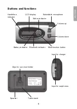 Preview for 5 page of Clas Ohlson BTHF009D User Manual