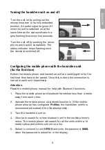 Preview for 7 page of Clas Ohlson BTHF009D User Manual