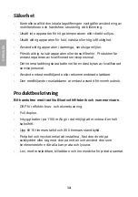 Preview for 14 page of Clas Ohlson BTHF009D User Manual