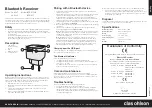 Preview for 1 page of Clas Ohlson BTR011-UK Instruction Manual