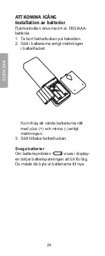 Preview for 24 page of Clas Ohlson BW6200 User Manual