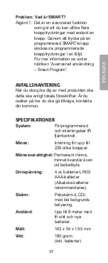 Preview for 37 page of Clas Ohlson BW6200 User Manual