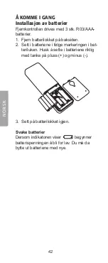 Preview for 42 page of Clas Ohlson BW6200 User Manual