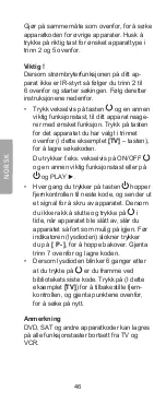 Preview for 46 page of Clas Ohlson BW6200 User Manual