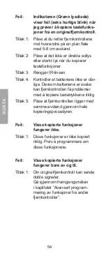 Preview for 54 page of Clas Ohlson BW6200 User Manual