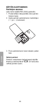 Preview for 60 page of Clas Ohlson BW6200 User Manual