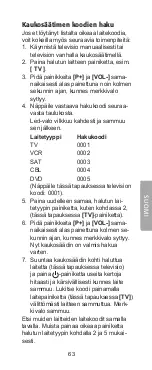 Preview for 63 page of Clas Ohlson BW6200 User Manual