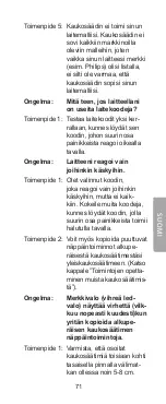 Preview for 71 page of Clas Ohlson BW6200 User Manual