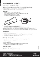 Preview for 2 page of Clas Ohlson CAS-10USBi Manual