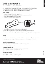 Preview for 3 page of Clas Ohlson CAS-10USBi Manual