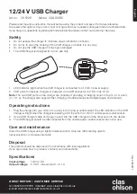 Clas Ohlson CAS-9USBi Operating Instructions preview