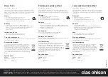 Preview for 1 page of Clas Ohlson CO01 Quick Start Manual