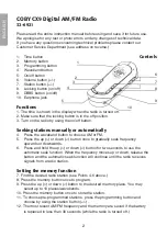 Preview for 2 page of Clas Ohlson COBY CX9 Instruction Manual