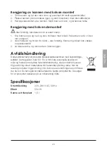 Preview for 23 page of Clas Ohlson Coline CW3120 Instruction Manual