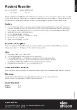 Preview for 1 page of Clas Ohlson DZ-237-UK Quick Start Manual