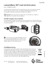 Предварительный просмотр 2 страницы Clas Ohlson E27 Quick Start Manual