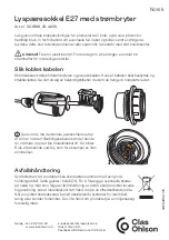 Предварительный просмотр 3 страницы Clas Ohlson E27 Quick Start Manual