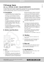 Preview for 1 page of Clas Ohlson EMP600STV Instruction Manual