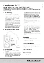 Preview for 2 page of Clas Ohlson EMP600STV Instruction Manual