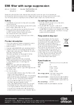 Clas Ohlson EMP601EMI-UK Operating Instructions preview