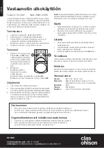 Preview for 4 page of Clas Ohlson EMW100RW Manual