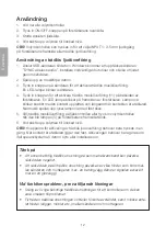 Preview for 12 page of Clas Ohlson FC362W Instruction Manual